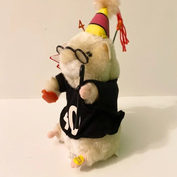 2003 Gemmy Dancing Hamster 40th Birthday They Say its Your  Birthday Beatles - Picture 7 of 16